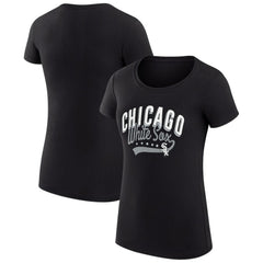 Chicago White Sox G-III 4Her by Carl Banks Women's Super-Slim Fit Lightweight Filigree Team T-Shirt | MLB New