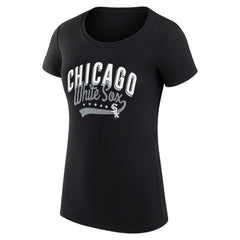 Chicago White Sox G-III 4Her by Carl Banks Women's Super-Slim Fit Lightweight Filigree Team T-Shirt | MLB New