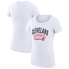 Cleveland Guardians G-III 4Her by Carl Banks Women's Super-Slim Fit Lightweight Filigree Team T-Shirt | MLB Online
