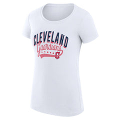 Cleveland Guardians G-III 4Her by Carl Banks Women's Super-Slim Fit Lightweight Filigree Team T-Shirt | MLB Online