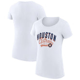 Houston Astros G-III 4Her by Carl Banks Women's Super-Slim Fit Lightweight Filigree Team T-Shirt | MLB For sale