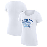 Kansas City Royals G-III 4Her by Carl Banks Women's Super-Slim Fit Lightweight Filigree Team T-Shirt | MLB Shop