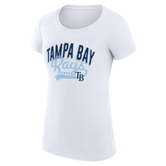 Tampa Bay Rays G-III 4Her by Carl Banks Women's Super-Slim Fit Lightweight Filigree Team T-Shirt | MLB Near me