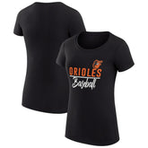 Baltimore Orioles G-III 4Her by Carl Banks Women's Super-Slim Fit Lightweight Team Graphic T-Shirt | MLB Discount