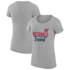 Washington Nationals G-III 4Her by Carl Banks Women's Super-Slim Fit Lightweight Team Graphic T-Shirt | MLB Near me