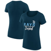 Tampa Bay Rays G-III 4Her by Carl Banks Women's Super-Slim Fit Lightweight Team Graphic T-Shirt | MLB Online