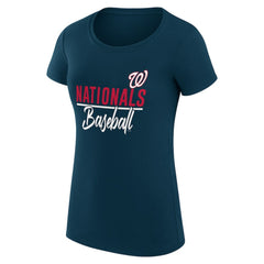 Washington Nationals G-III 4Her by Carl Banks Women's Super-Slim Fit Lightweight Team Graphic T-Shirt | MLB New