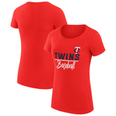 Minnesota Twins G-III 4Her by Carl Banks Women's Super-Slim Fit Lightweight Team Graphic T-Shirt | MLB Online