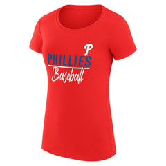Philadelphia Phillies G-III 4Her by Carl Banks Women's Super-Slim Fit Lightweight Team Graphic T-Shirt | MLB Online