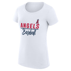 Los Angeles Angels G-III 4Her by Carl Banks Women's Super-Slim Fit Lightweight Team Graphic T-Shirt | MLB Outlet