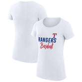 Texas Rangers G-III 4Her by Carl Banks Women's Super-Slim Fit Lightweight Team Graphic T-Shirt | MLB On Sale