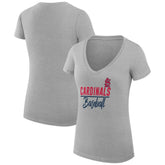 St. Louis Cardinals G-III 4Her by Carl Banks Women's Super-Slim Fit Lightweight Team Graphic V-Neck T-Shirt | MLB Online