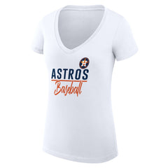 Houston Astros G-III 4Her by Carl Banks Women's Super-Slim Fit Lightweight Team Graphic V-Neck T-Shirt | MLB Online