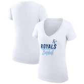 Kansas City Royals G-III 4Her by Carl Banks Women's Super-Slim Fit Lightweight Team Graphic V-Neck T-Shirt | MLB Near me