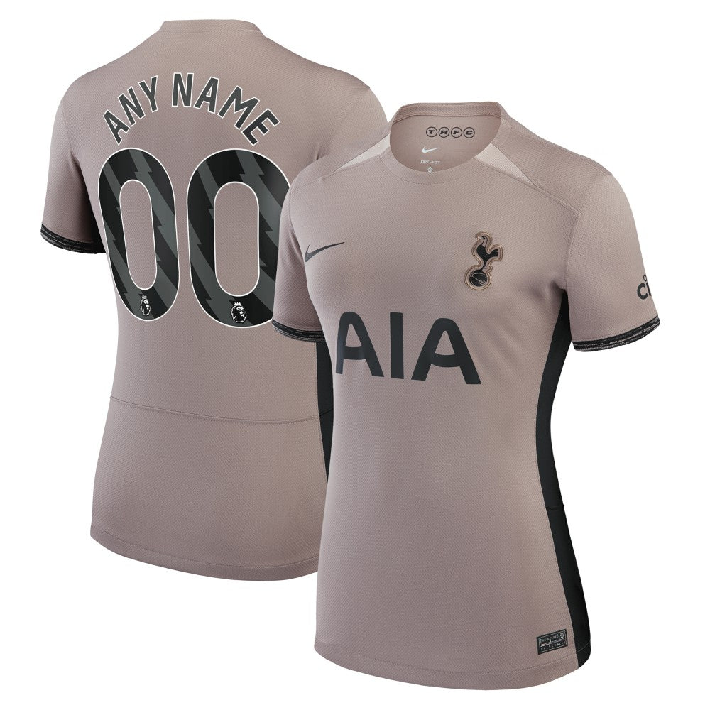 Tottenham Hotspur Women's 2023/24 Third Stadium Replica Custom Jersey – Tan - Nike