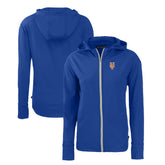 New York Mets Cutter & Buck Women's Daybreak Eco Recycled Full-Zip Hoodie | MLB On Sale