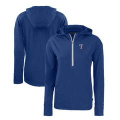 Texas Rangers Cutter & Buck Women's Daybreak Eco Recycled Half-Zip Hoodie | MLB Online