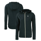 New York Yankees Cutter & Buck Women's Daybreak Eco Recycled Full-Zip Hoodie | MLB Outlet
