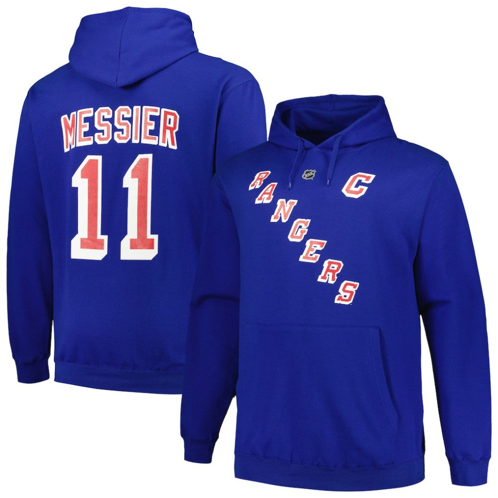Mark Messier New York Rangers Mitchell & Ness Name & Number Pullover Hoodie On Sale