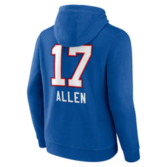 Buffalo Bills Josh Allen Team Wordmark Pullover Hoodie