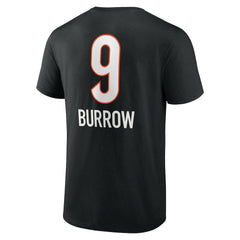 Cincinnati Bengals Joe Burrow Team Wordmark Name & Number T-Shirt