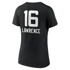 Jacksonville Jaguars Trevor Lawrence Women's Team Wordmark Name & Number V-Neck T-Shirt