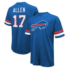 Buffalo Bills Josh Allen Majestic Threads Name & Number Oversize Fit T-Shirt