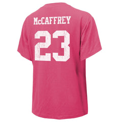 San Francisco 49ers Christian McCaffrey Majestic Threads Women's Name & Number T-Shirt