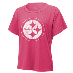 Pittsburgh Steelers T.J. Watt Majestic Threads Women's Name & Number T-Shirt