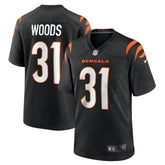 Ickey Woods Cincinnati Bengals Retired Player Game Jersey - Black