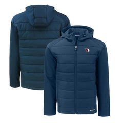 Cleveland Guardians Cutter & Buck Evoke Hybrid Eco Softshell Recycled Full-Zip Hoodie | MLB Online