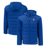 New York Mets Cutter & Buck Evoke Hybrid Eco Softshell Recycled Full-Zip Hoodie | MLB Discount