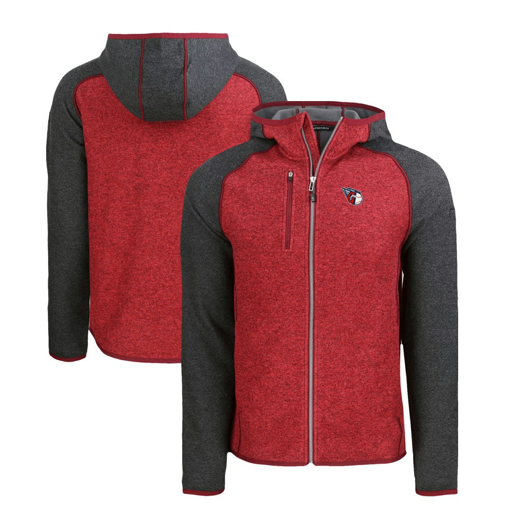 Cleveland Guardians Cutter & Buck Mainsail Full-Zip Hooded Jacket | MLB On Sale