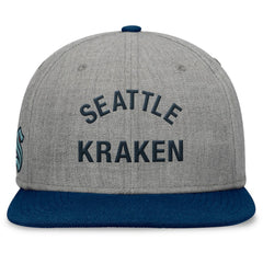 Seattle Kraken Fanatics Elements Flat Brim Leather Strapback Hat Sale