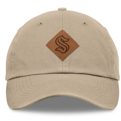 Seattle Kraken Fanatics Elements Unstructured Patch Leather Strapback Hat Outlet
