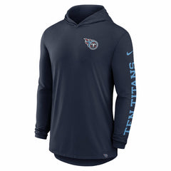 Tennessee Titans Nike Blitz Tri-Blend Dri-FIT Long Sleeve Hoodie T-Shirt