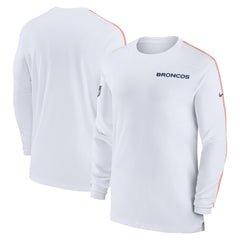 Denver Broncos Nike Sideline Coach UV Performance Long Sleeve T-Shirt