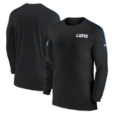 Detroit Lions Nike Sideline Coach UV Performance Long Sleeve T-Shirt