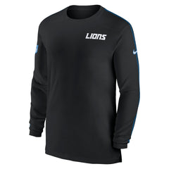 Detroit Lions Nike Sideline Coach UV Performance Long Sleeve T-Shirt