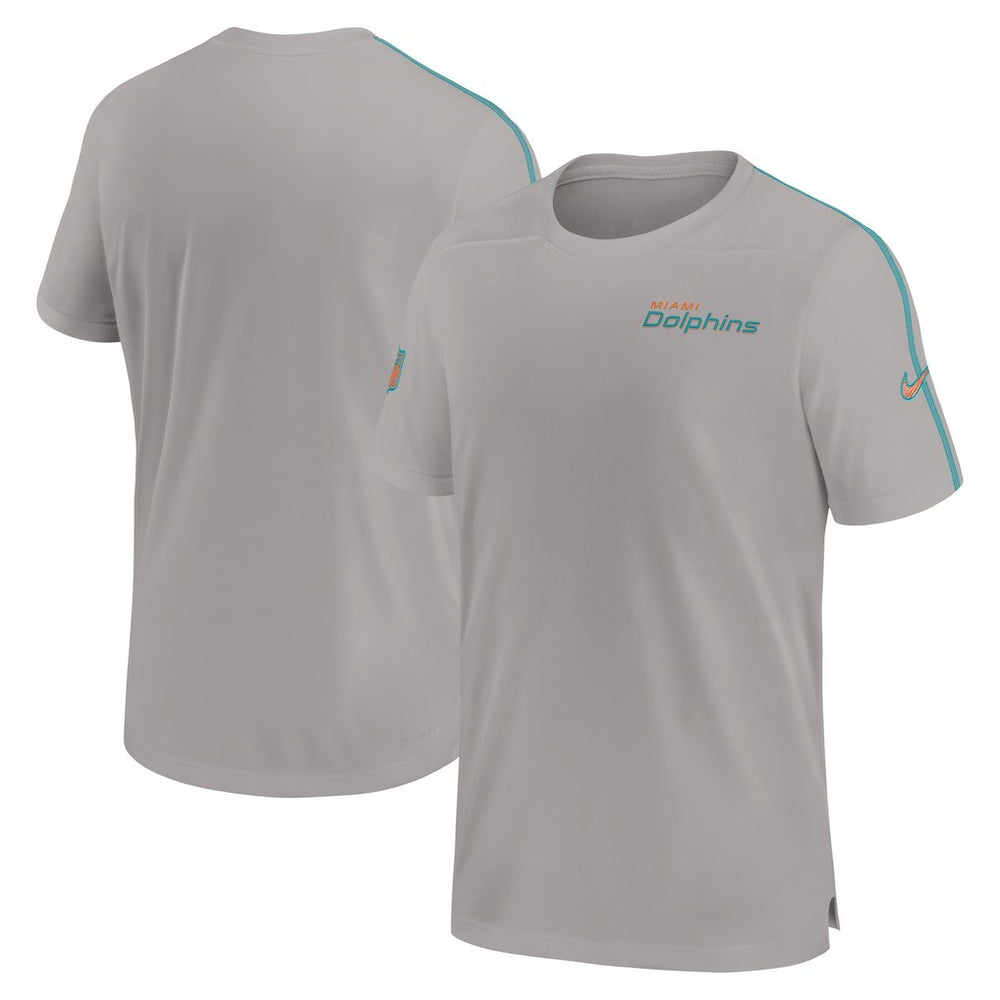 Miami Dolphins Nike 2024 Sideline Coach UV Performance T-Shirt