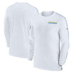 Los Angeles Chargers Nike Sideline Coach UV Performance Long Sleeve T-Shirt