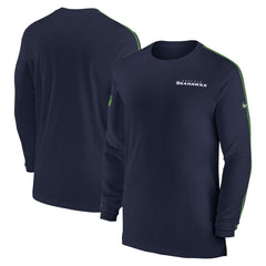 Seattle Seahawks Nike Sideline Coach UV Performance Long Sleeve T-Shirt