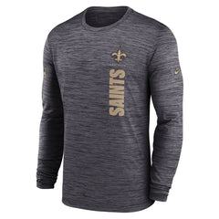 New Orleans Saints Nike Sideline Velocity Dri-FIT Long Sleeve T-Shirt