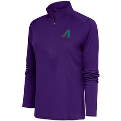 Arizona Diamondbacks Antigua Women's Cooperstown Tribute Half-Zip Pullover Top | MLB On Sale