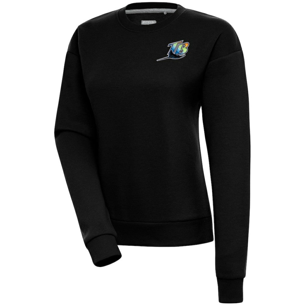 Tampa Bay Rays Antigua Women's Cooperstown Victory Crewneck Pullover Sweatshirt | MLB Sale