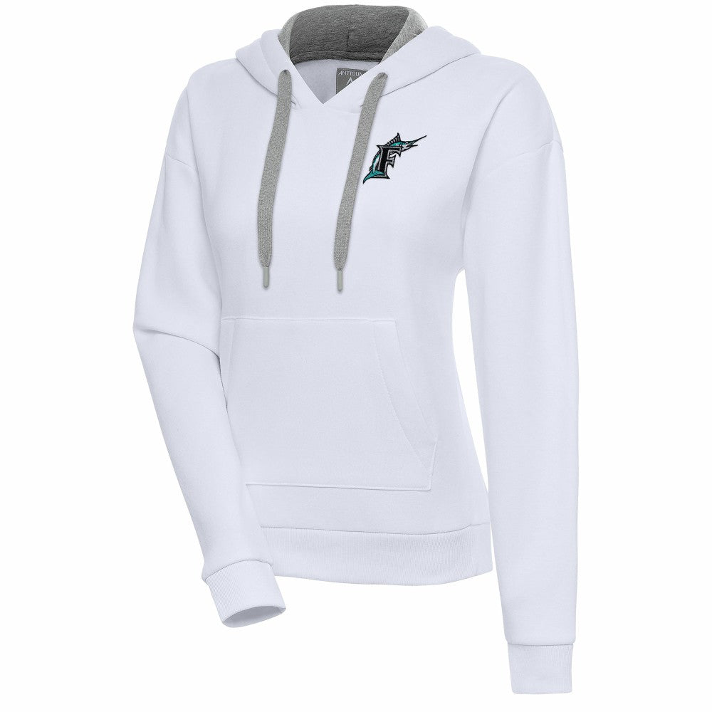 Florida Marlins Antigua Women's Cooperstown Victory Pullover Hoodie | MLB On Sale