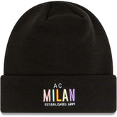 AC Milan New Era Wordmark Cuffed Knit Hat Black - New Era