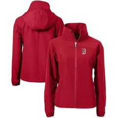 Boston Red Sox Cutter & Buck Women's Charter Eco Recycled Full-Zip Jacket | MLB On Sale