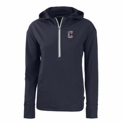 Cleveland Guardians Cutter & Buck Women's Daybreak Eco Recycled Half-Zip Hoodie | MLB For sale