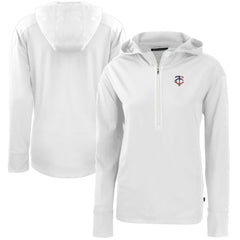Minnesota Twins Cutter & Buck Women's Daybreak Eco Recycled Half-Zip Hoodie | MLB Discount